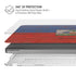 Haiti Flag Dark Wood MacBook Pro 14in (2021-24) Case plus Skin